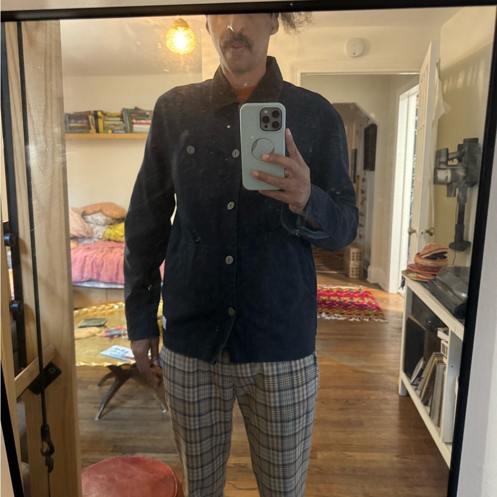 Navy Button-Up Jacket